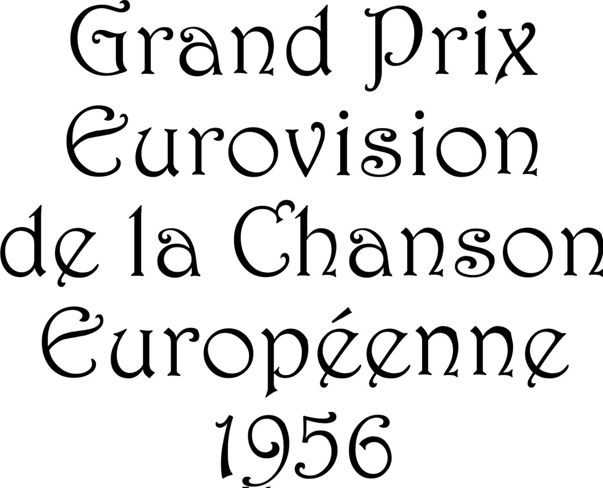 Первый логотип, «Евровидение 1956»