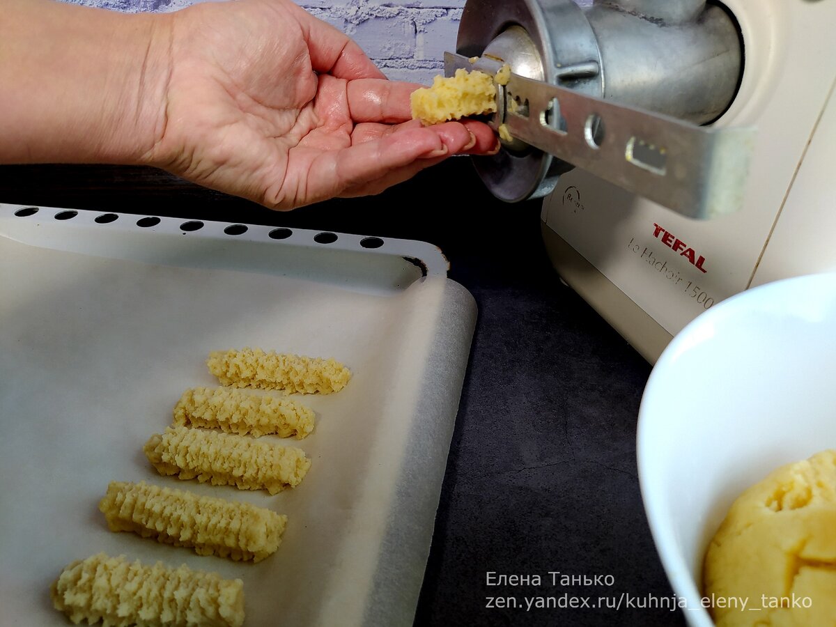 Печенье через мясорубку насадка