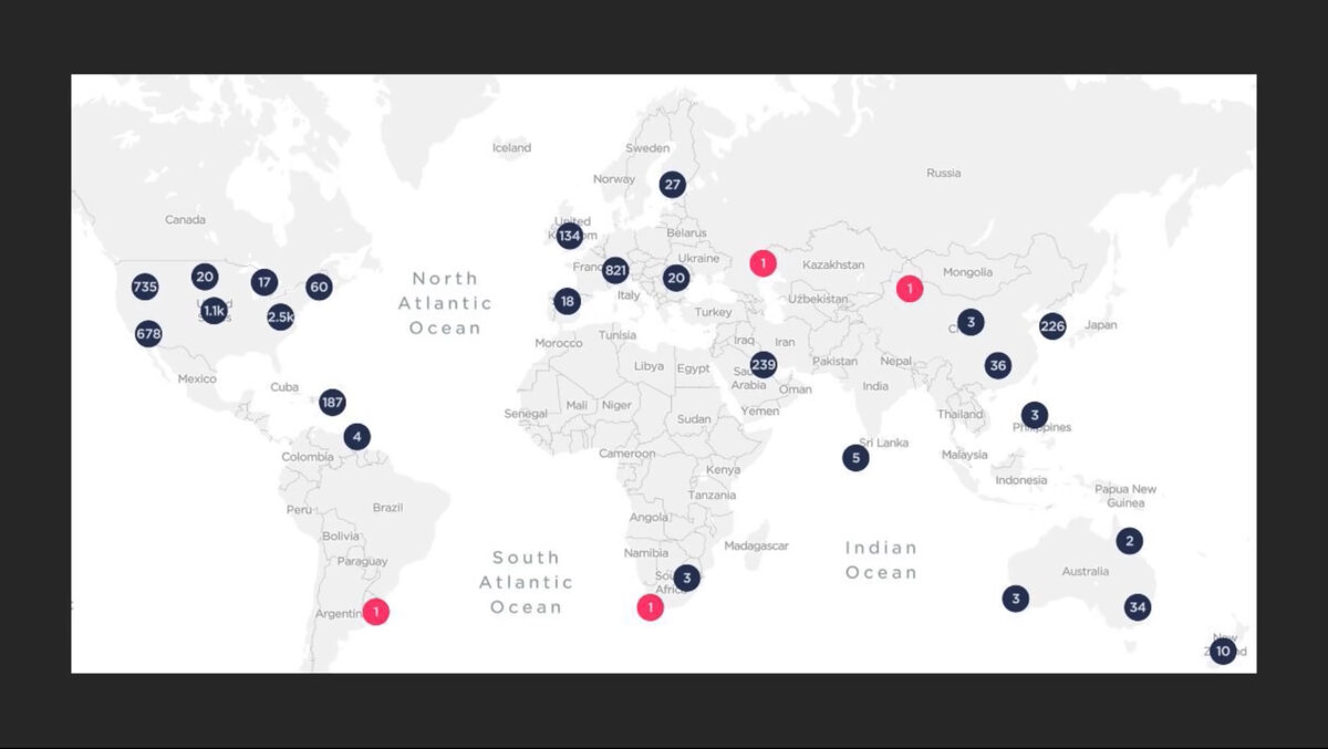 Карта покрытия 5G.