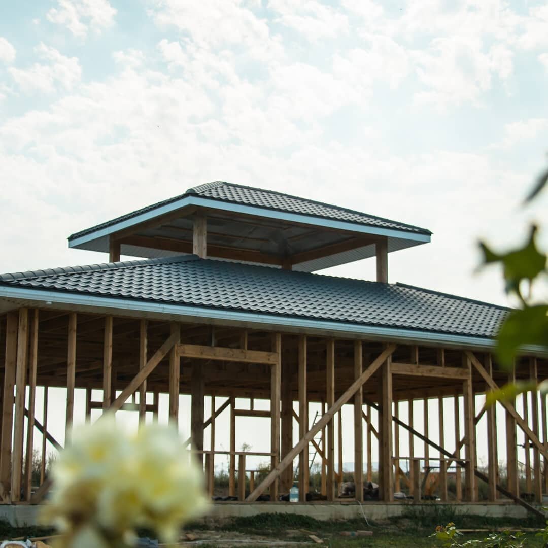 Дом культуры имени М. Задорнова на этапе строительства