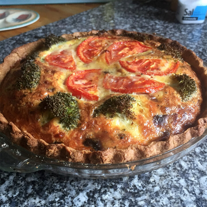 Noodled Crusted Quiche