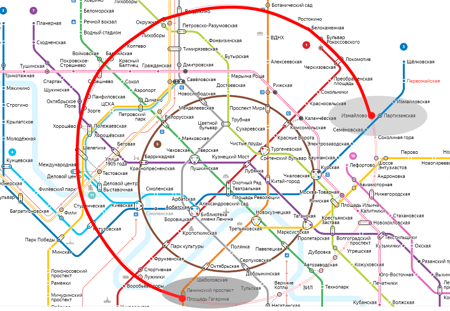 Метро москвы схема семеновская