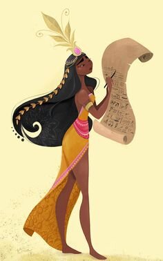 Сешат авторства Nathanna Erica (https://nathsketch.tumblr.com/post/162493258954/seshat-the-goddess-of-writing-and-wisdom-for-this)