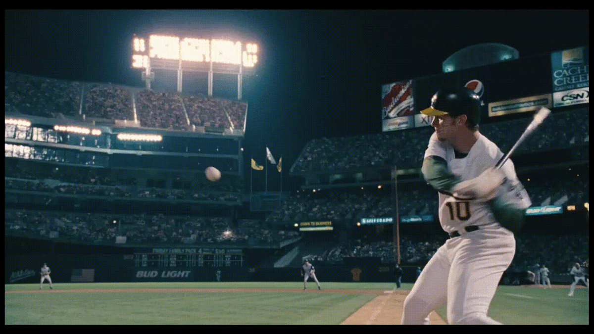 Сцена из фильма «Человек, который изменил всё» (2011 г.)