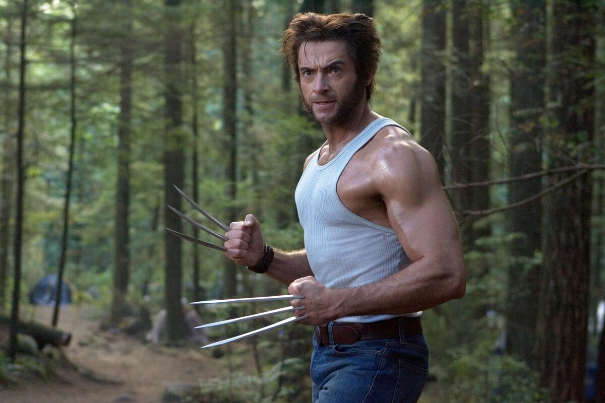 Хью Джекман в роли росомахи. Фото из интернета: https://nypost.com/wp-content/uploads/sites/2/2020/06/wolverine-58.jpg?quality=90&strip=all