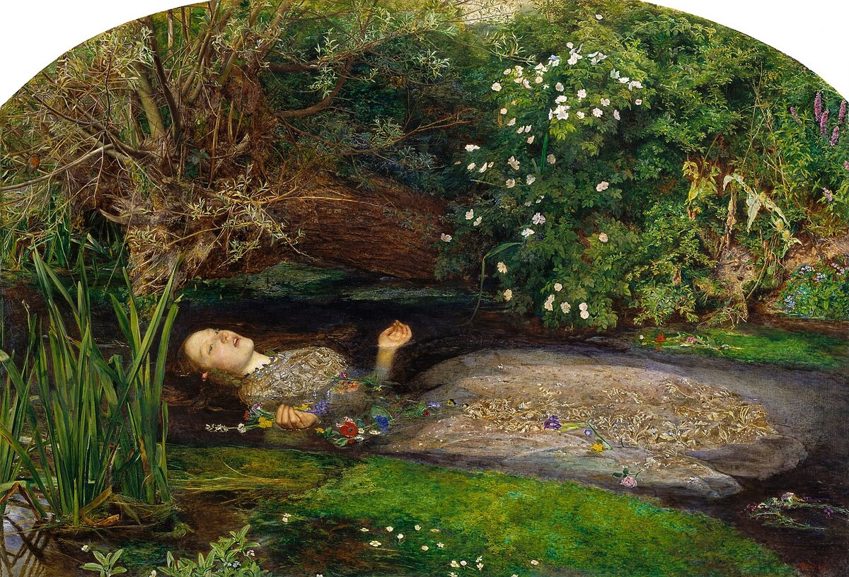 Офелия. Джон Эверетт Милле. 1852 г. 