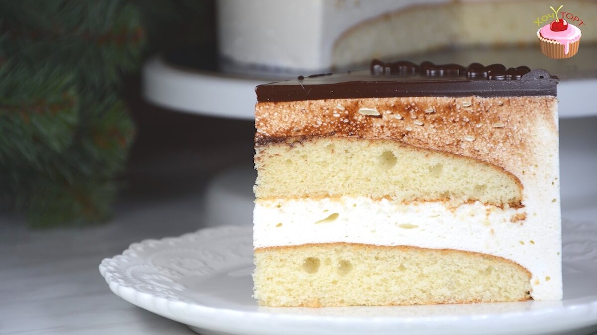 Торт-суфле — рецепт с малиной