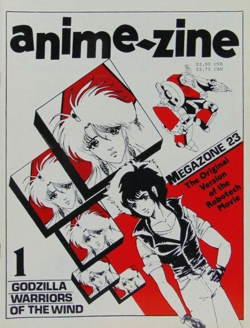 Обложка первого выпуска журнала anime-zine (1986)
