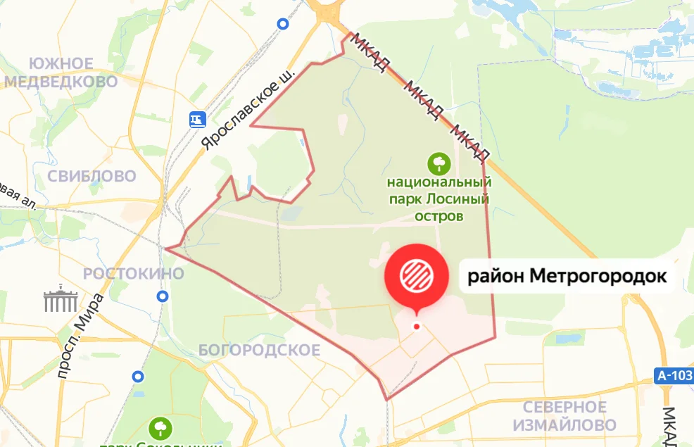 Карта москвы богородский район