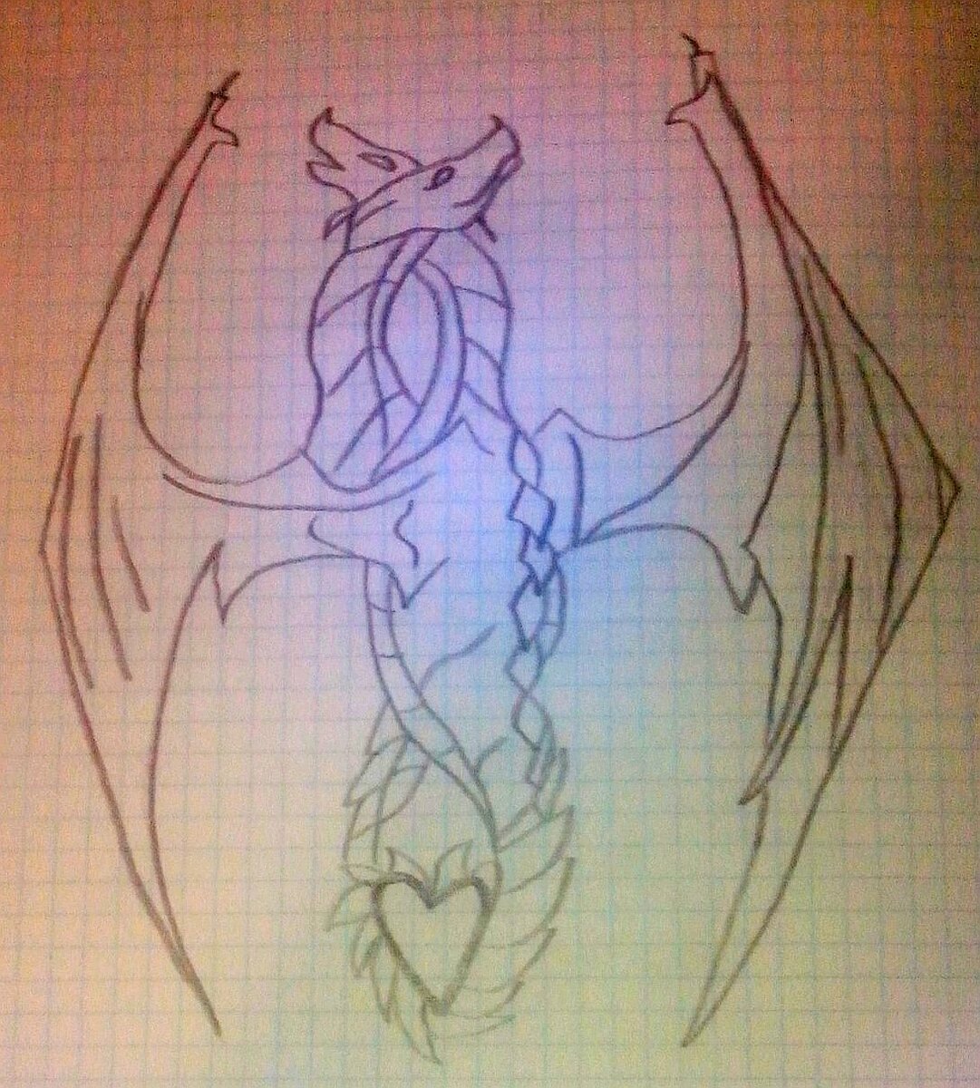 Крылья дракона для срисовки