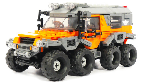 Download Video: Собираем из LEGO Внедорожник Шаман - Xingbao Offroad adventure XB-03027 HUGE Avtoros Shaman all-terrain vehicle