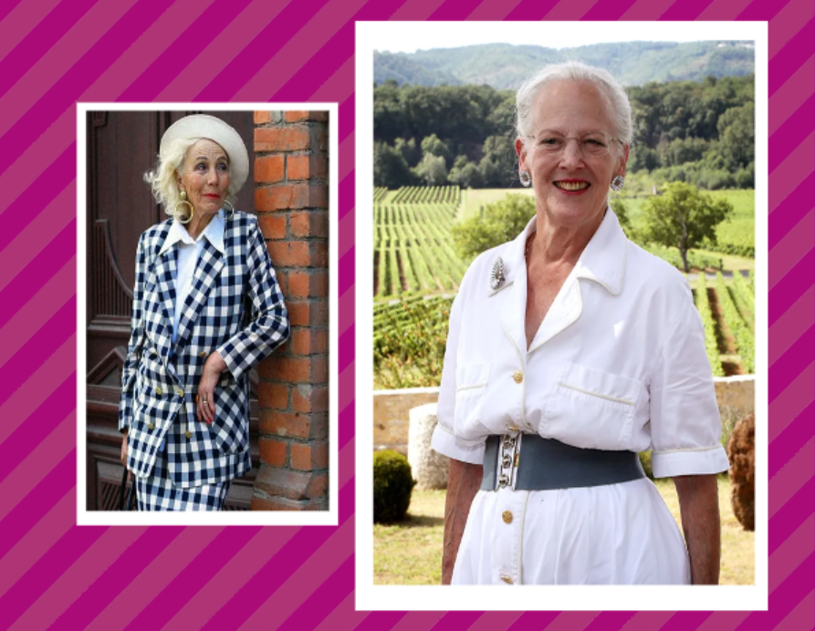 Как думаете, на каком их этих двух фото действующая королева Дании?