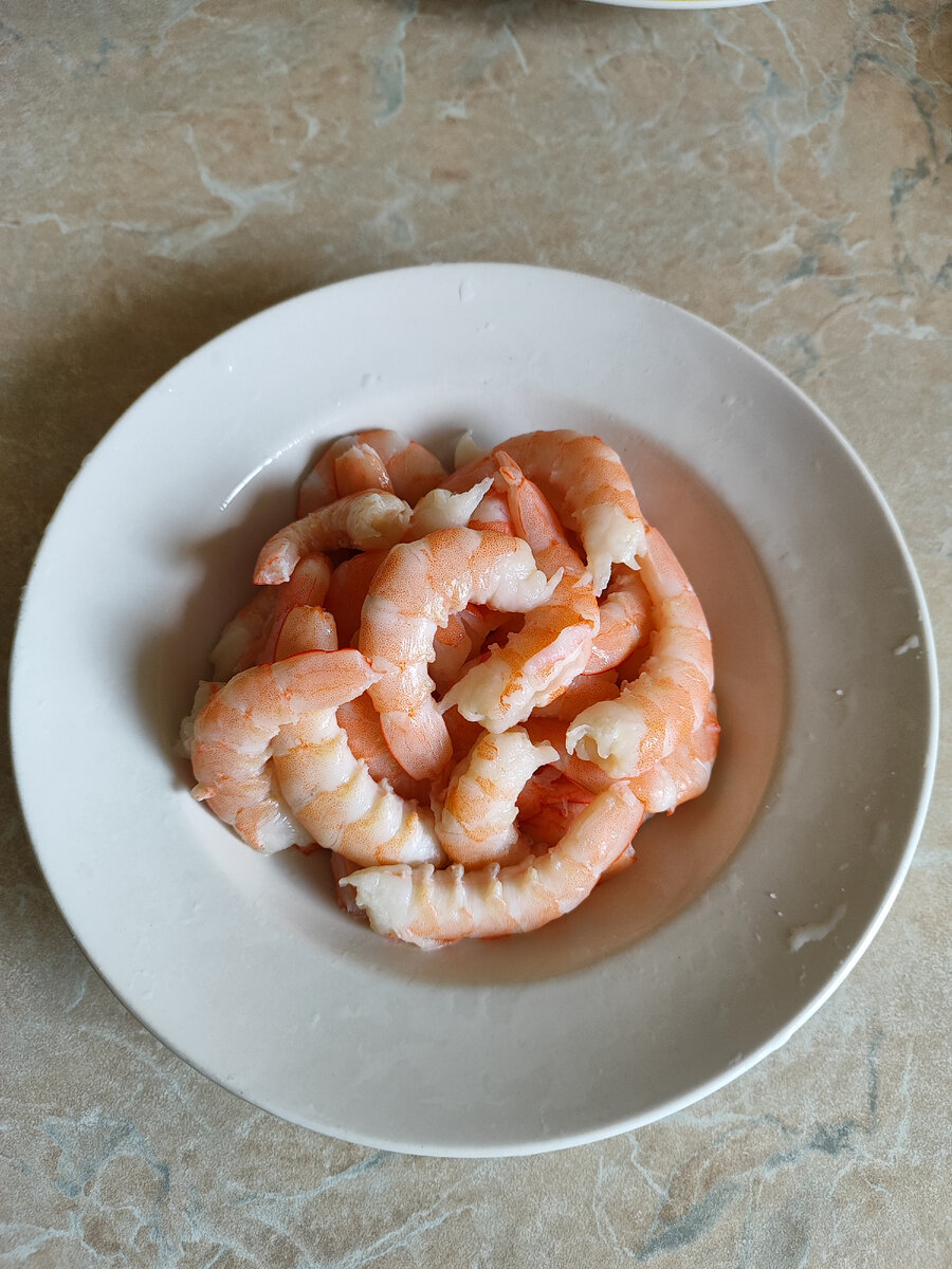 Очищенные креветки