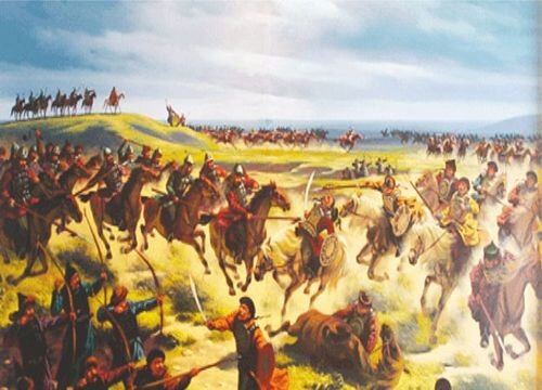 Атака конницы ойратов. Иллюстрация взята с сайта: orsk.ru