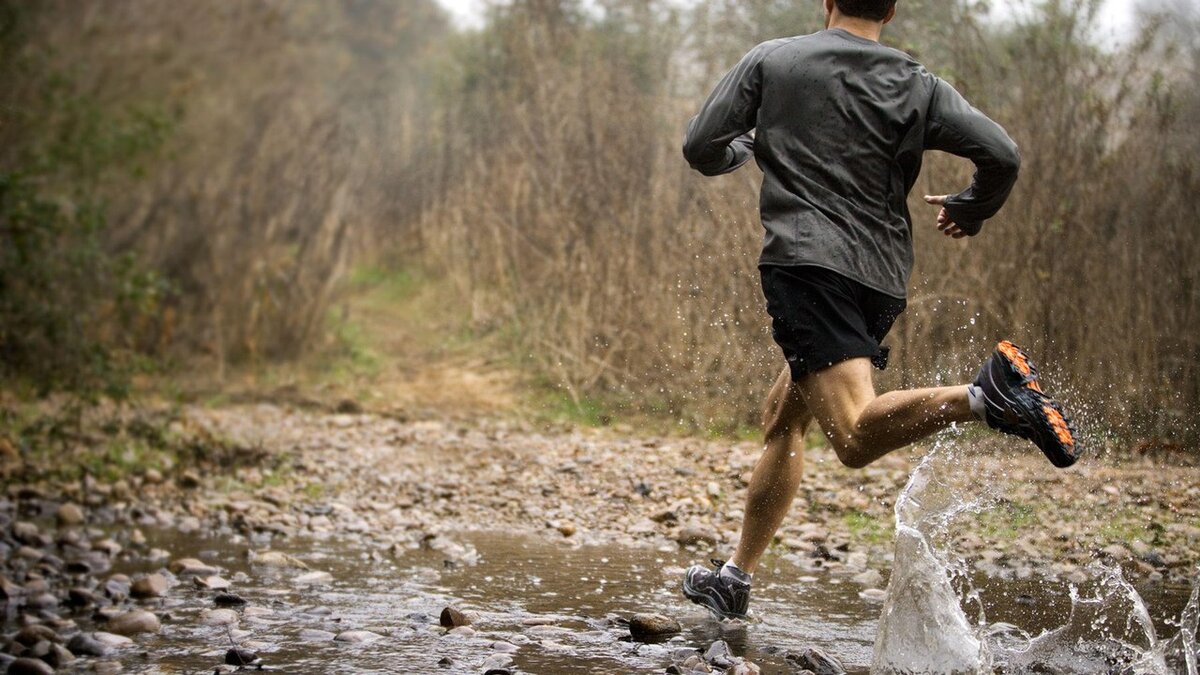 Running shower