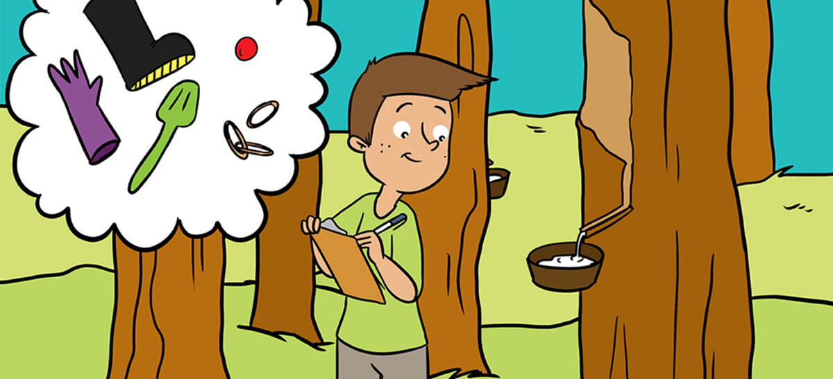 Откуда берется резина или каучук