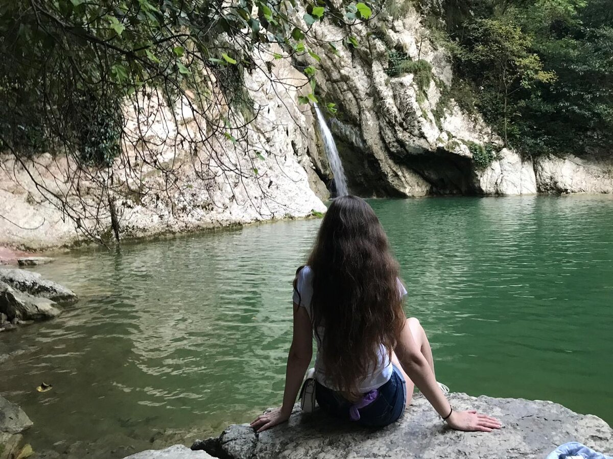 Агурские водопады Чертова купель