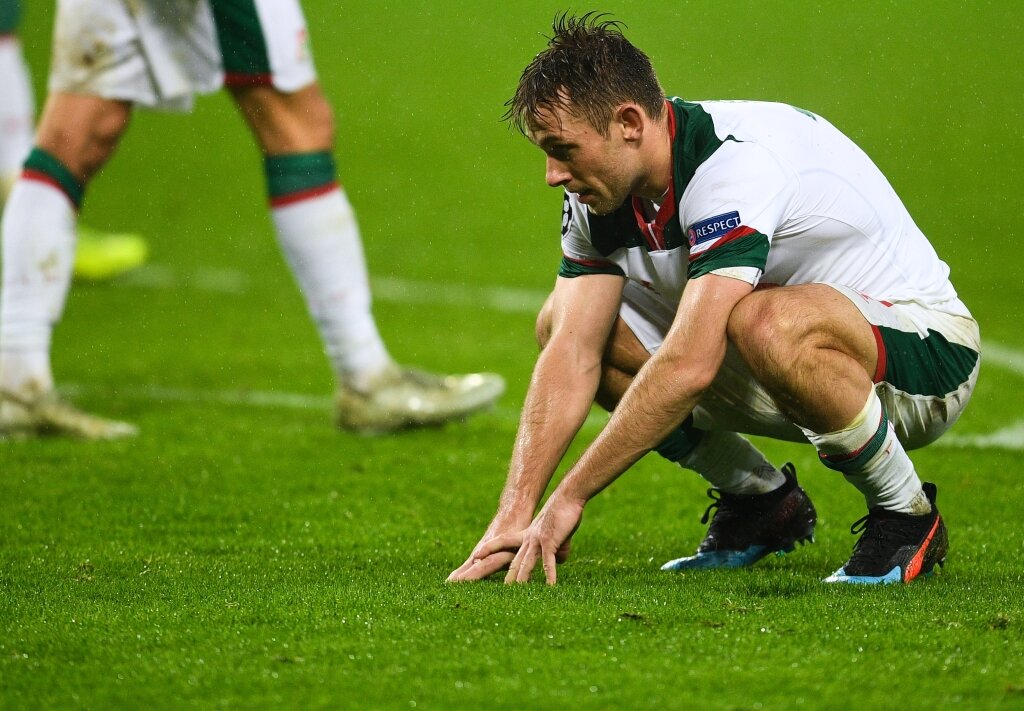 Локомотив в матче против Ювентуса...