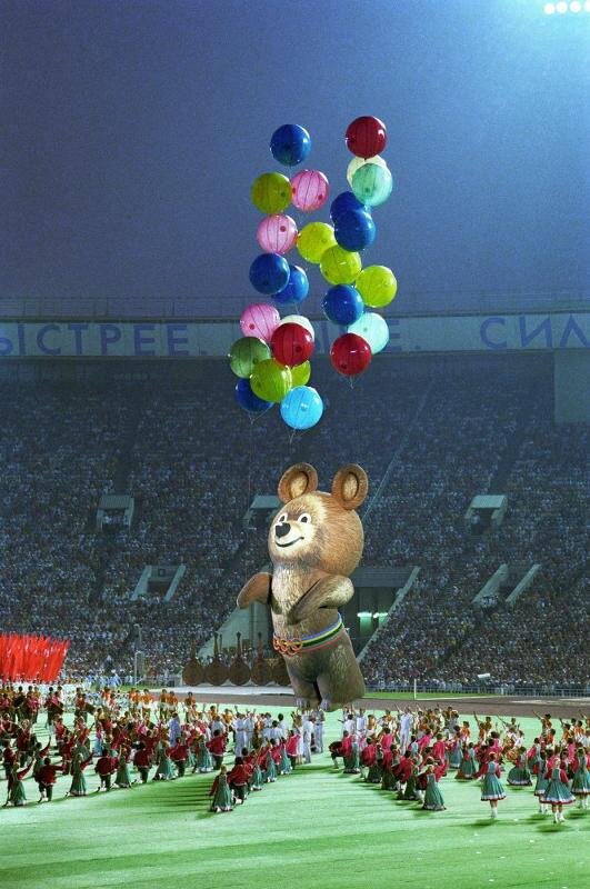 Фото олимпийского мишки 1980