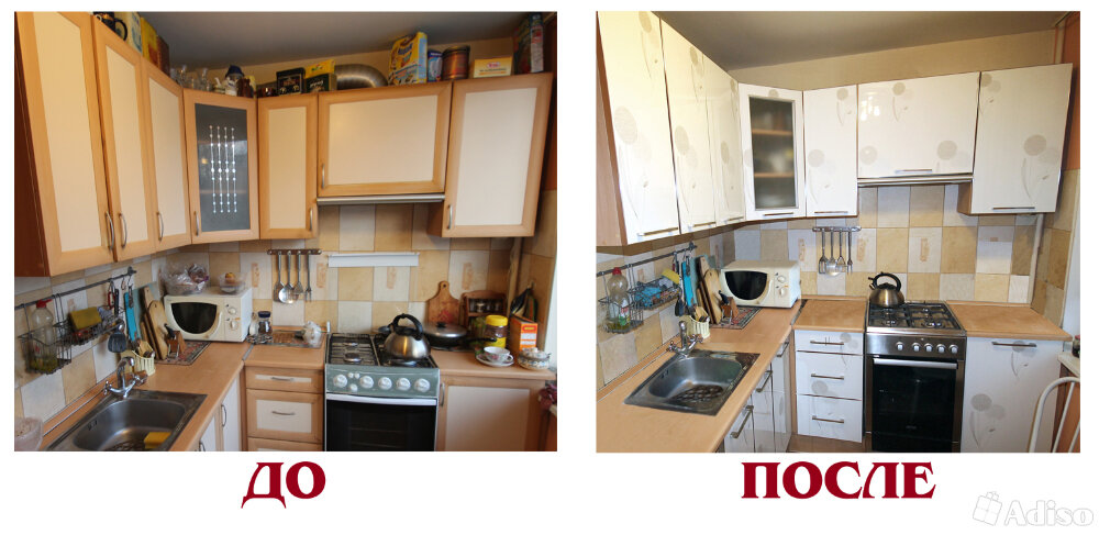 Замена кухонных фасадов в Москве — низкие цены!