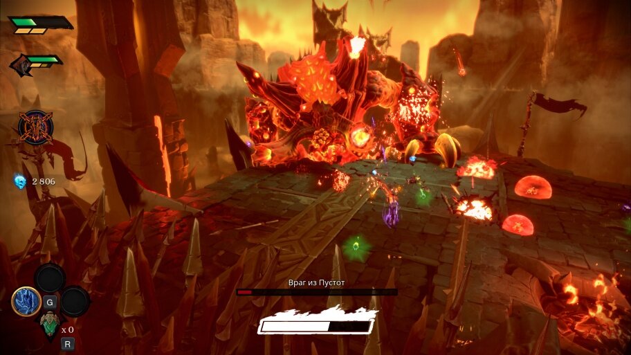 В некоторых замесах мелкокалиберного героя недолго потерять из виду — из-за этого пропускаешь удар.
