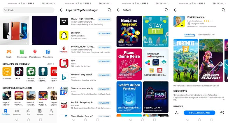 AppGallery быстро заполняется соответствующими приложениями.