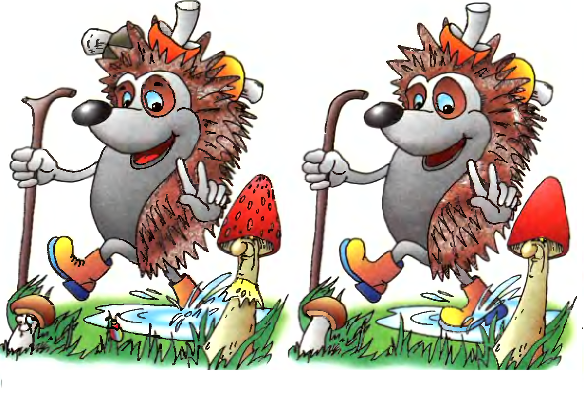 Первая картинка для разминки. Вы легко найдете все отличия.