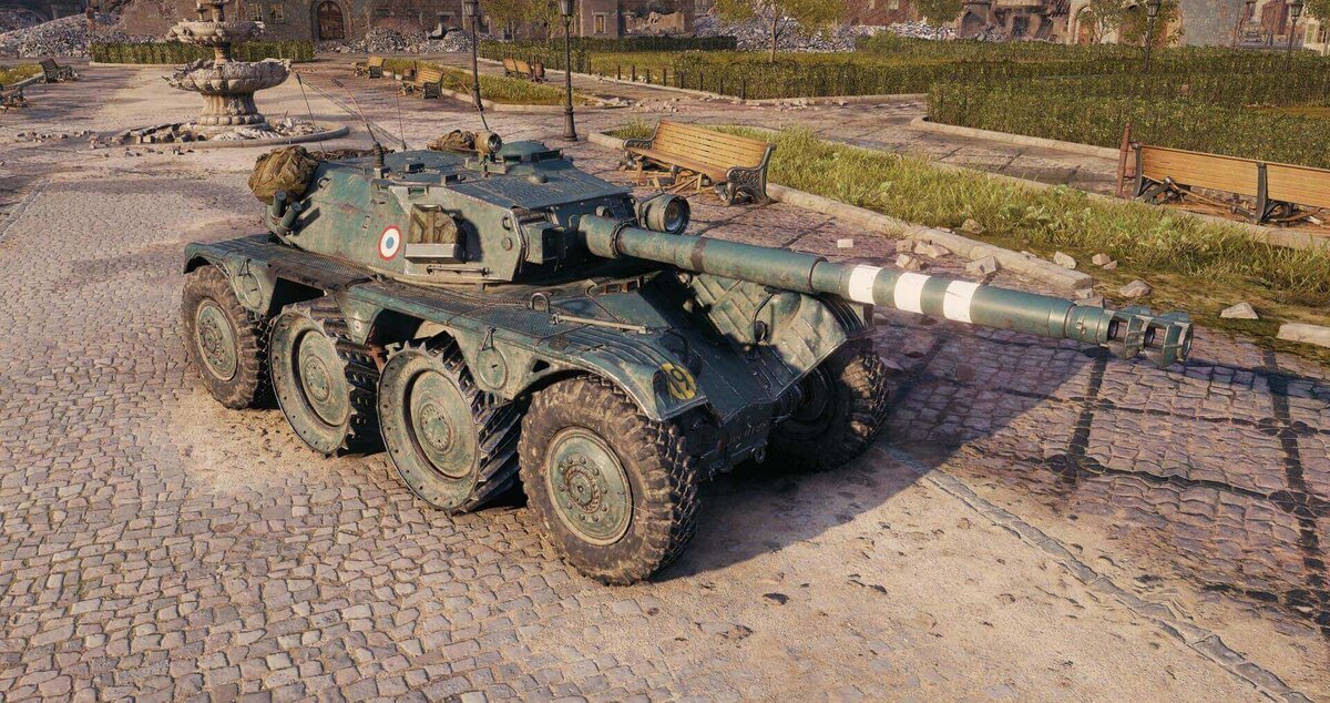 Колесный танк из французской ветки прокачки. Фото с worldoftanks.ru