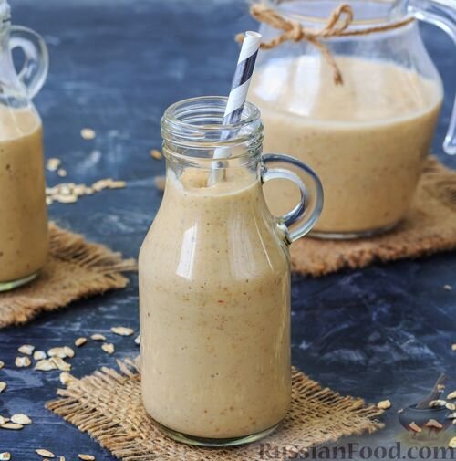 хлопья овсяные, молоко, курага, изюм, мёд, вода