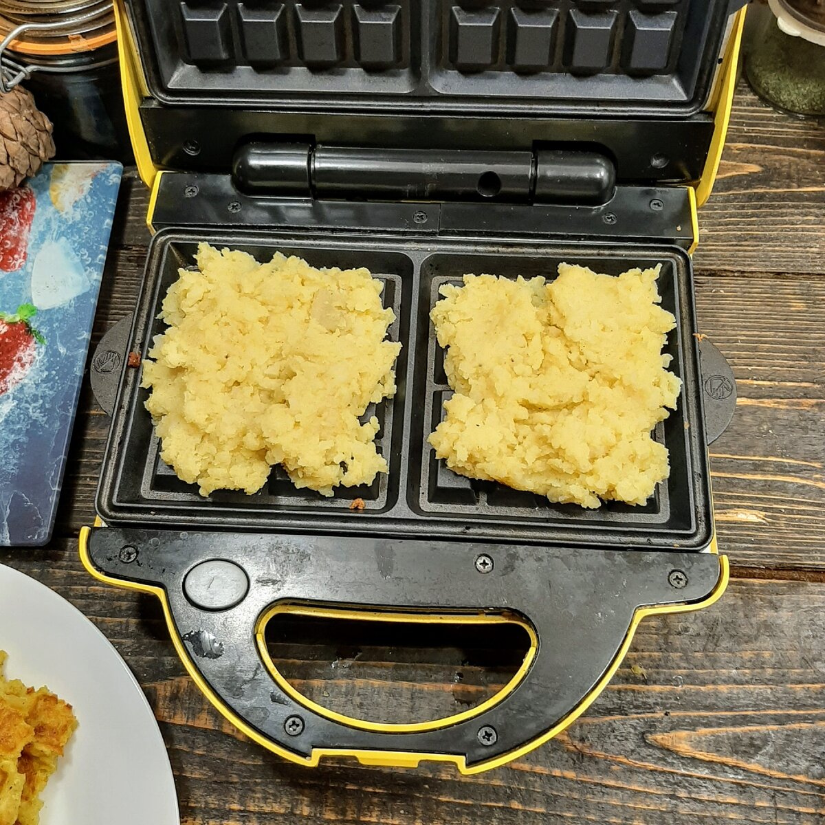 Картофельные Венские вафли в электровафельнице