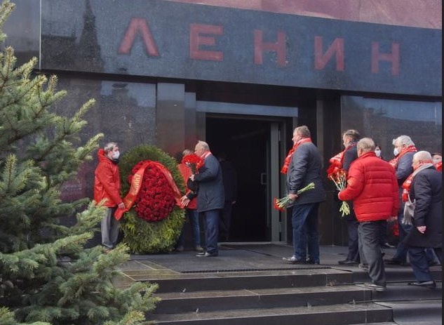 22 апреля 2020 года, Москва, мавзолей. Фото из свободных источников.
