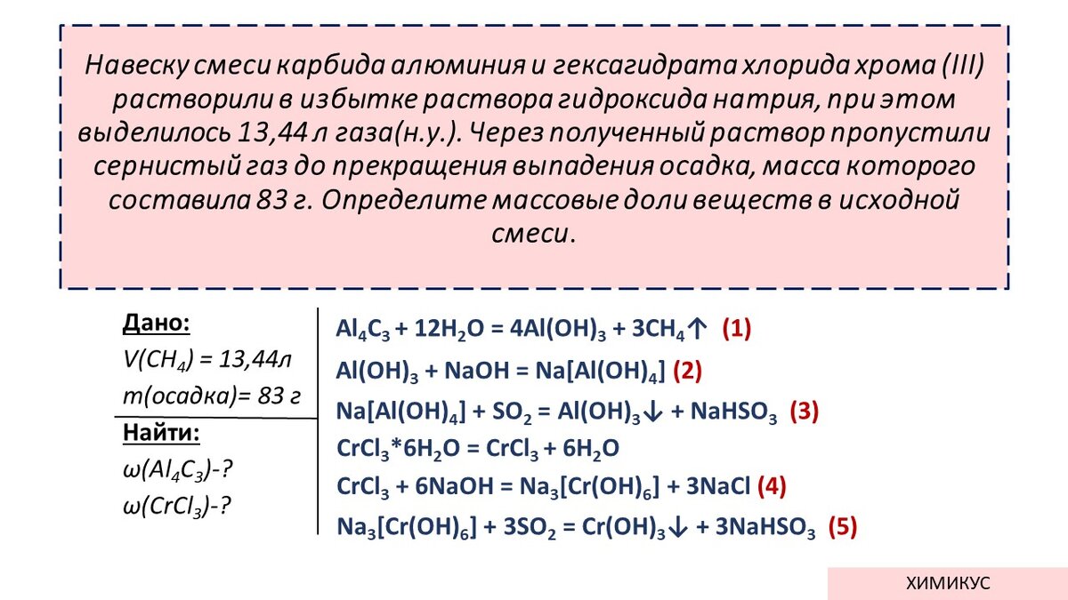34 задача ЕГЭ химия 