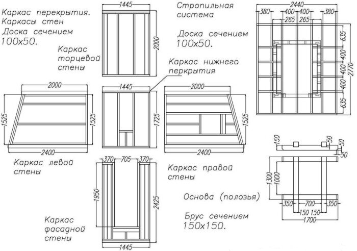 Строим дачный туалет: проекты, чертежи, размеры