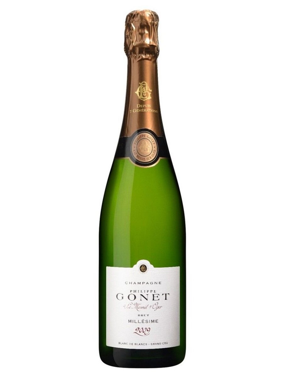 Шампанское Champagne Philippe Gonet Brut Millesime Blanc de Blans Grand Cru белое брют, 0.75л