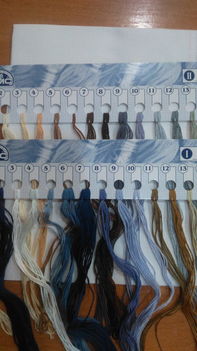 Мулине из набора "Голуби"