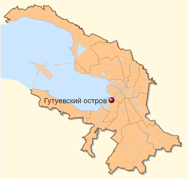 На карте Петербурга