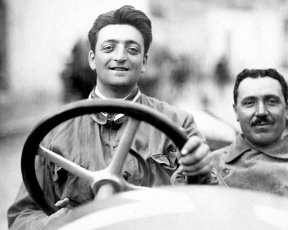 за рулем Энцо Феррари