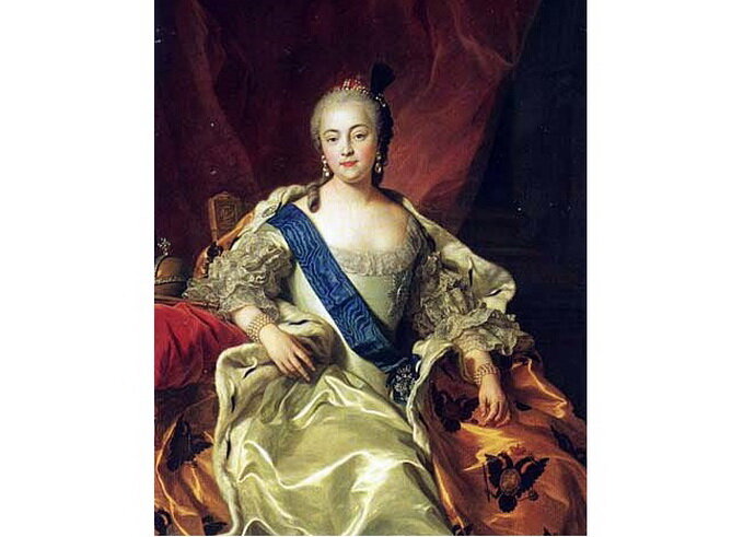 Императрица Елизавета Петровна, 1760г. худ. Charles André van Loo