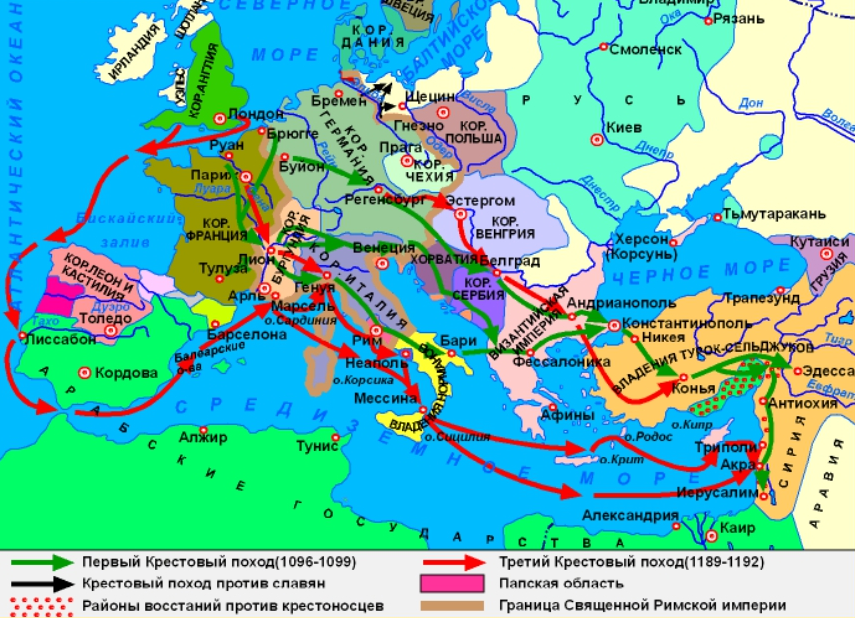 Какие страны были в 1 веке. Карта третьего крестового похода 1096-1099. Крестовый поход 1096 карта. Второй поход крестоносцев 1096г.. Поход бедноты крестовые походы карта.