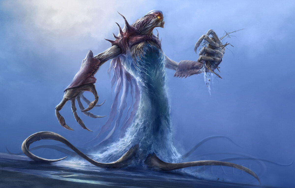 Картинка с сайта https://kartinkin.com/20592-podvodnye-monstry.html Хорошо рисуют.