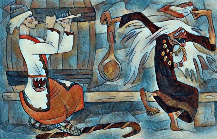 Баба Ёма. Иллюстрация