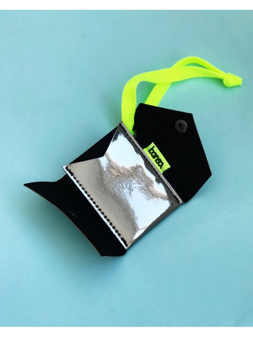 Bansa / Кошелек Голографический Добби Хром/Кошелек/Стильный/Модный/Удобный/Подарок/Девушке/Парню/Маме/Папе