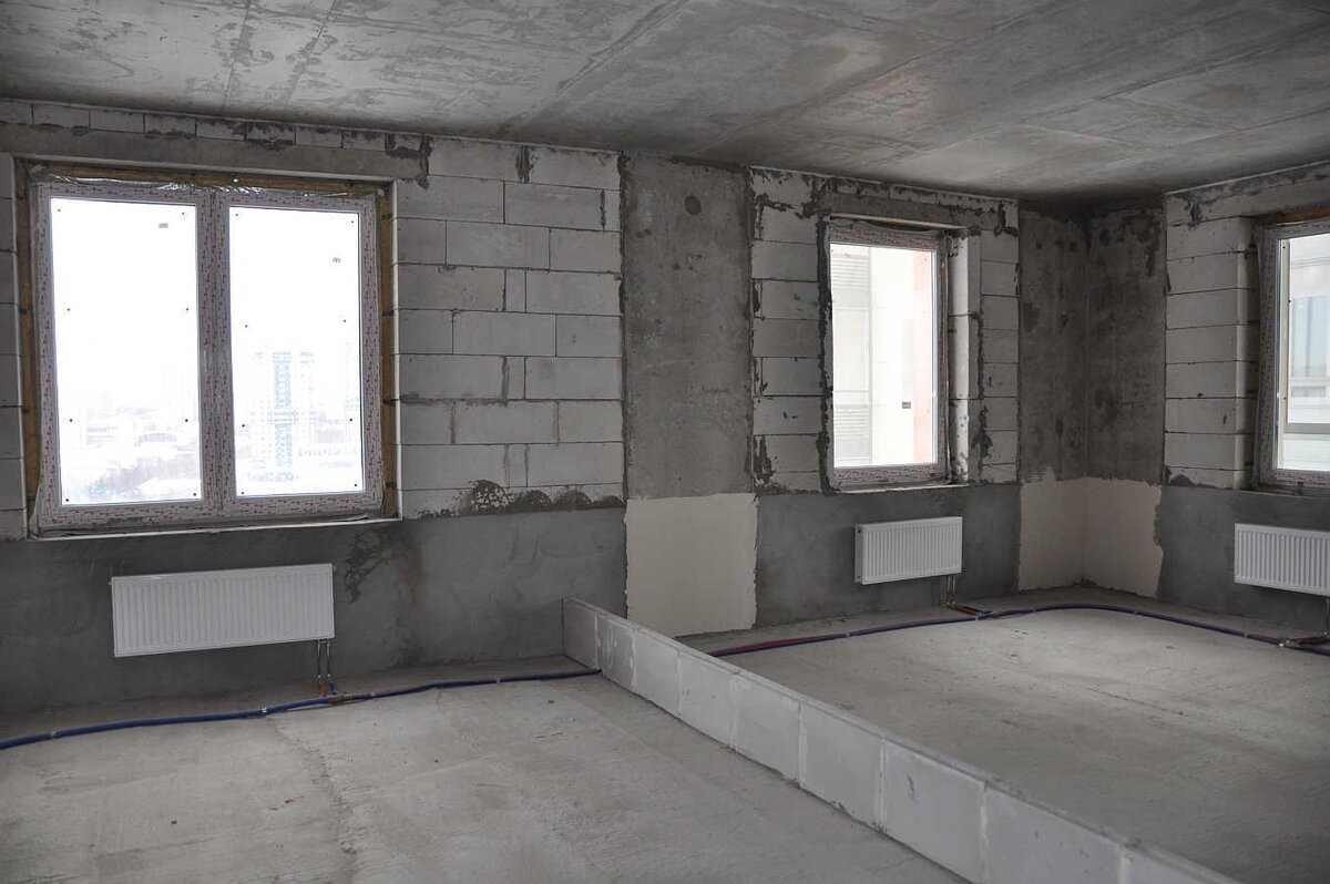 Монолитные квартиры в черновой отделке