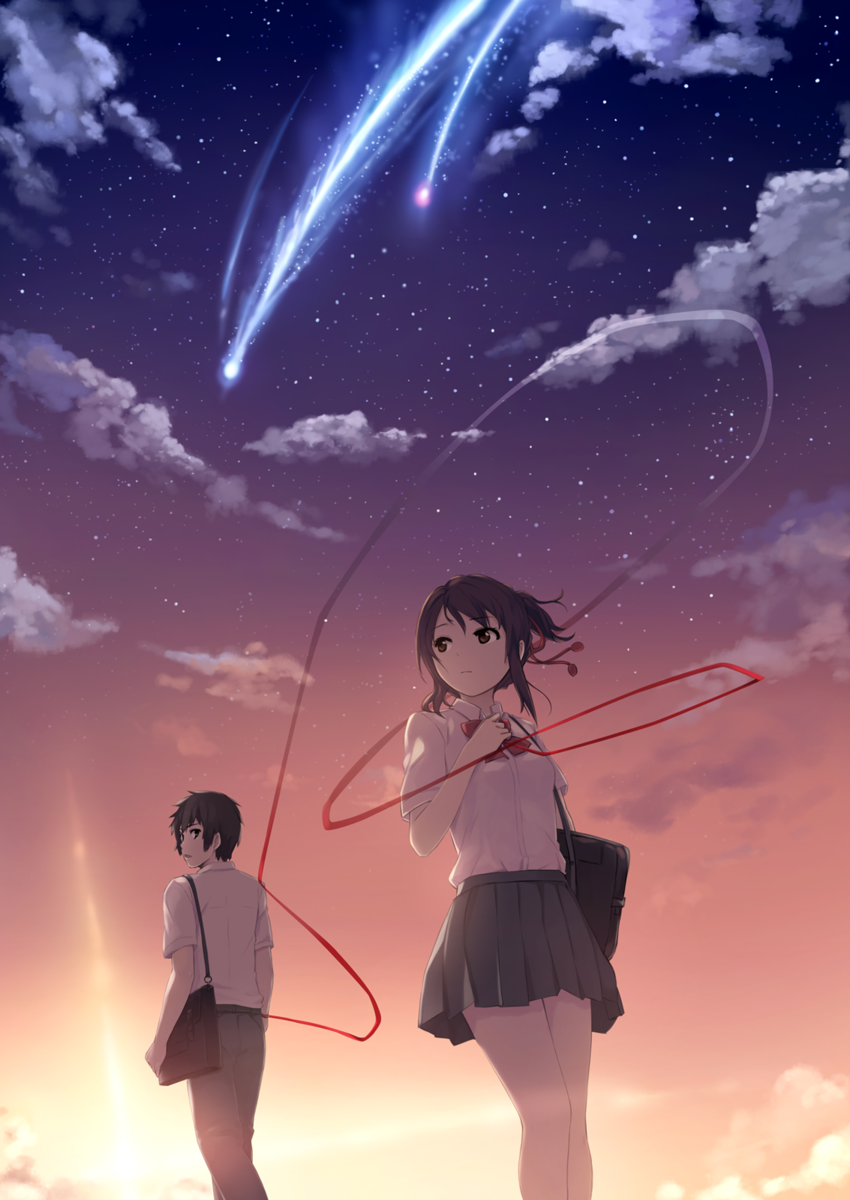 Миядзаки твое имя. Аниме Kimi no na WA. Твоё имя аниме Мицуха. Мицуха Миямидзу и таки. Макото Синкай аниме твое имя.