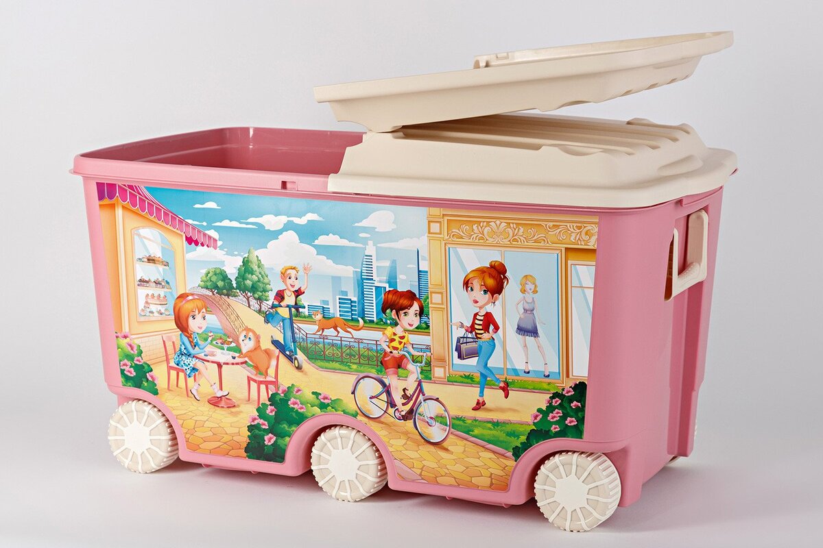 Ящик для игрушек с крышкой