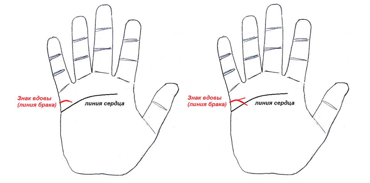 Линия замужества на руке в хиромантии — расшифровка и значение