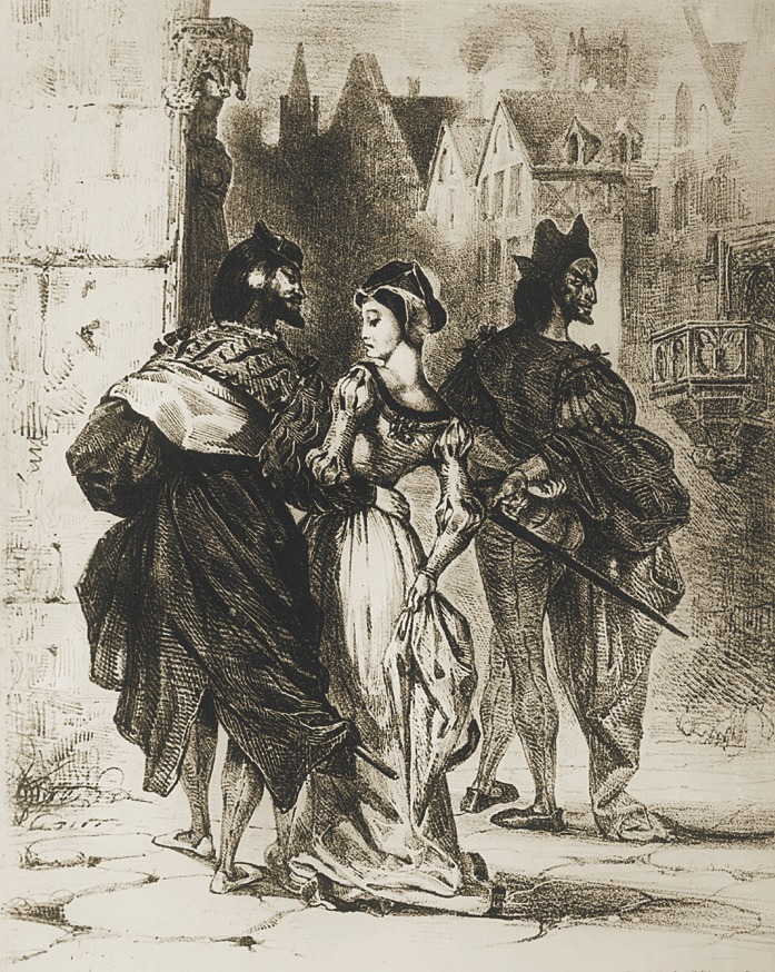 Иллюстрация к «Фаусту». Э.Делакруа