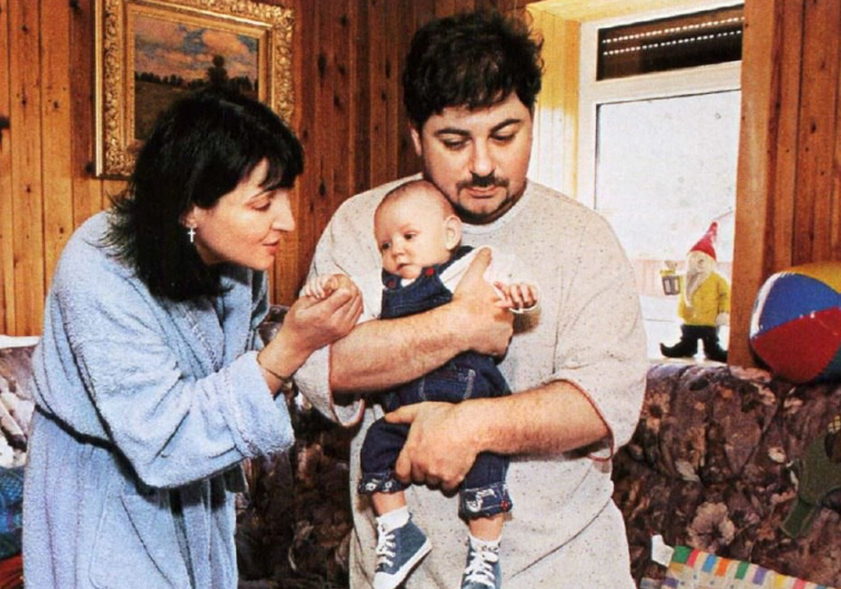 Лолита и Александр Цекало в молодости с маленькой Евой 