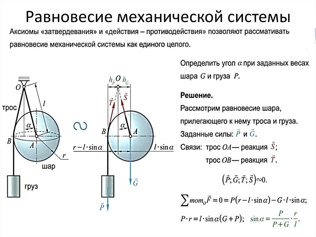 10 механических сил. Механическое равновесие формулы. Условие равновесия механической системы. Статика и динамика техническая механика. Механика статика формулы.