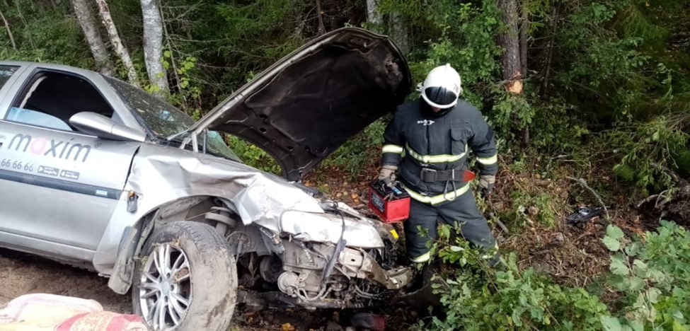    Поездка на такси в Карелии закончилась аварией с травмами ОПС по Пряжинскому району